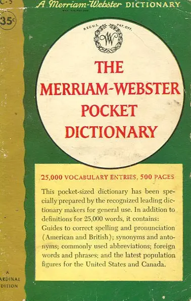 The Merriam Webster Pocket Dictionary 1