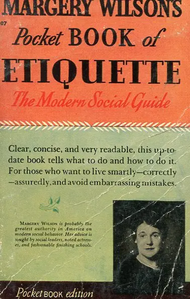 Margery Wilson's Pocket Book Of Etiquette 1