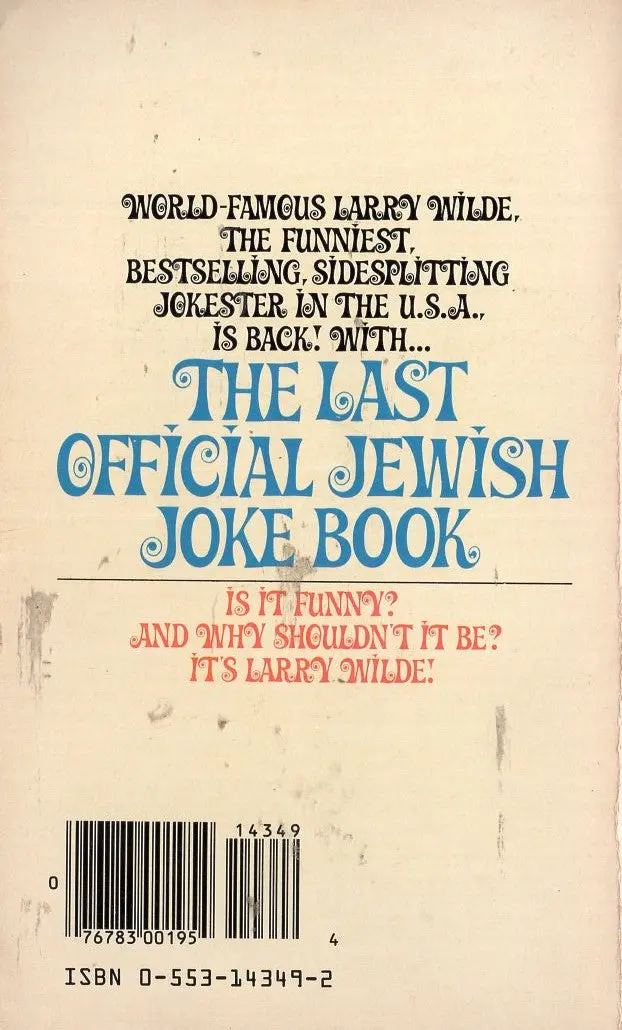 The Last Official Jewish Joke Book 2
