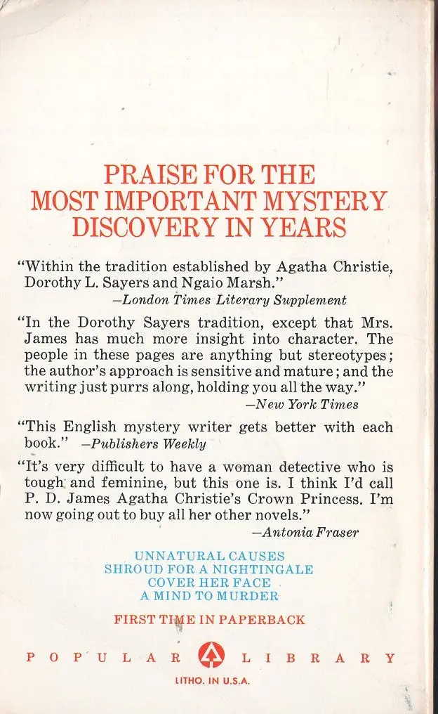 An Unsuitable Job For A Woman 2