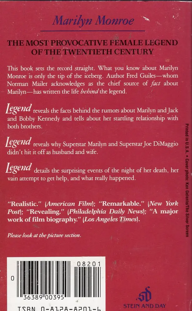 Legend The Life And Death Of Marilyn Monroe 2