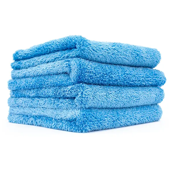 The Rag Company Eagle Edgeless Blue 500 Gsm Microfiber Towel 16" X 16" 4 Pack 1