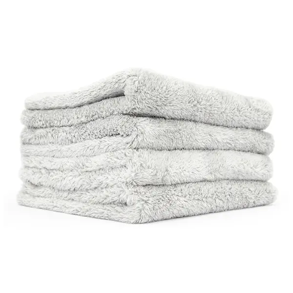 The Rag Company Eagle Edgeless Ice Grey 500 Gsm Microfiber Towel 16" X 16" 4 Pack 1