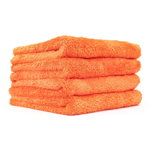 The Rag Company Eagle Edgeless Orange 500 Gsm Microfiber Towel 16" X 16" 4 Pack 1