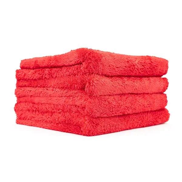 The Rag Company Eagle Edgeless Red 500 Gsm Microfiber Towel 16" X 16" 4 Pack 1