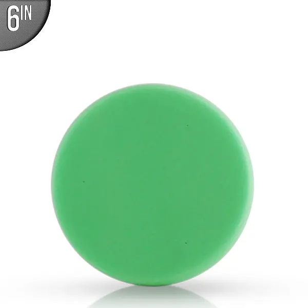 _Lake Country 6.5" Flat Green Foam Pad 1