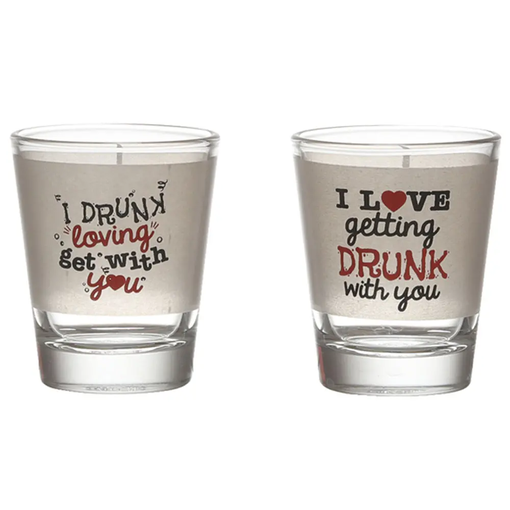 I Love Getting Drunk Shot Glass Set Of 2 1
