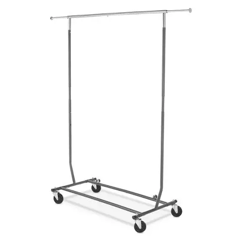 Rolling Wardrobe Rack - Collapsable 1
