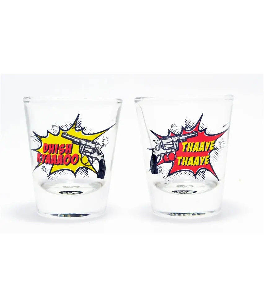 Dishkyaauu Gun Shot Glass (Set Of 2) 1