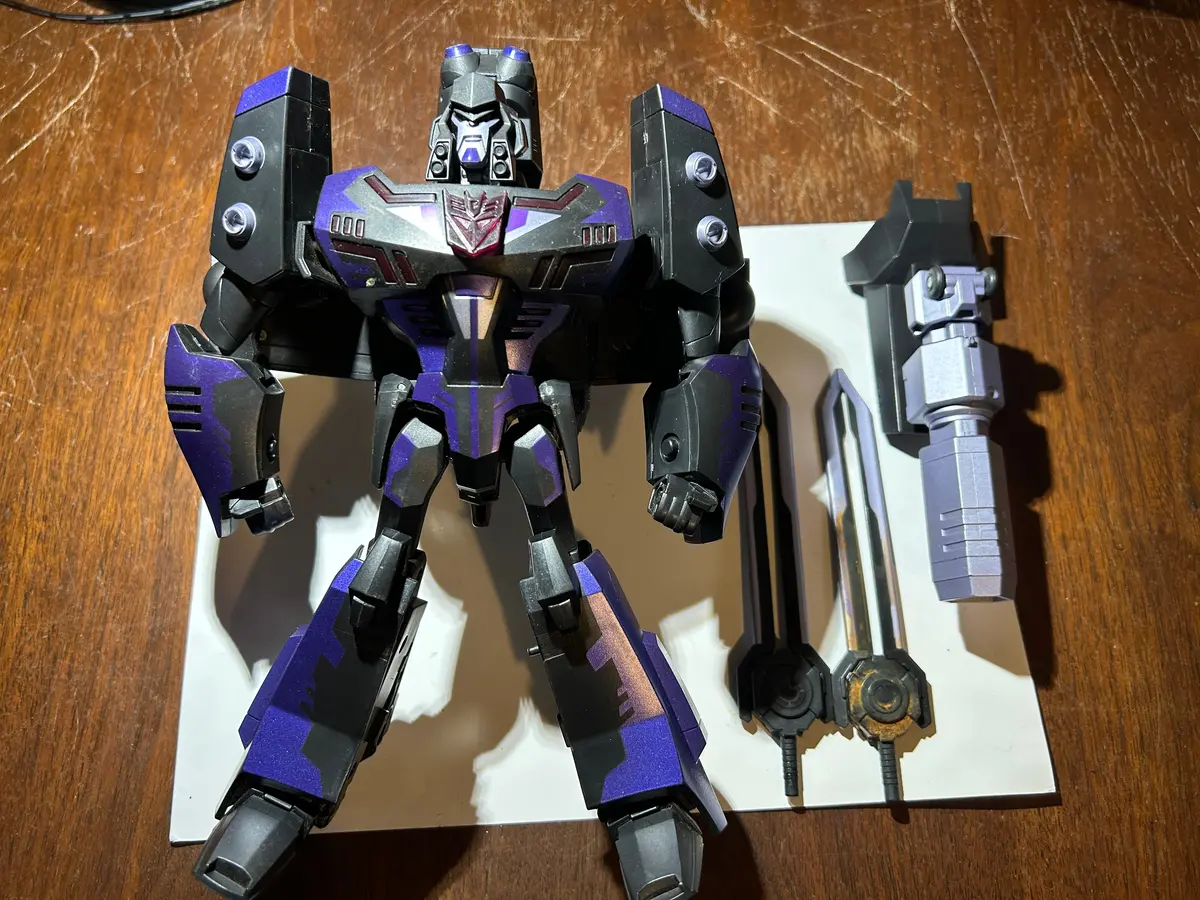 Tf Animated Megatron Shadow Blade Leader Incomplete 1