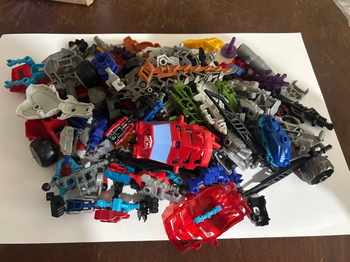 Tf Construct-Bots Mixed Lot From Multiple Sets Incomplete 1