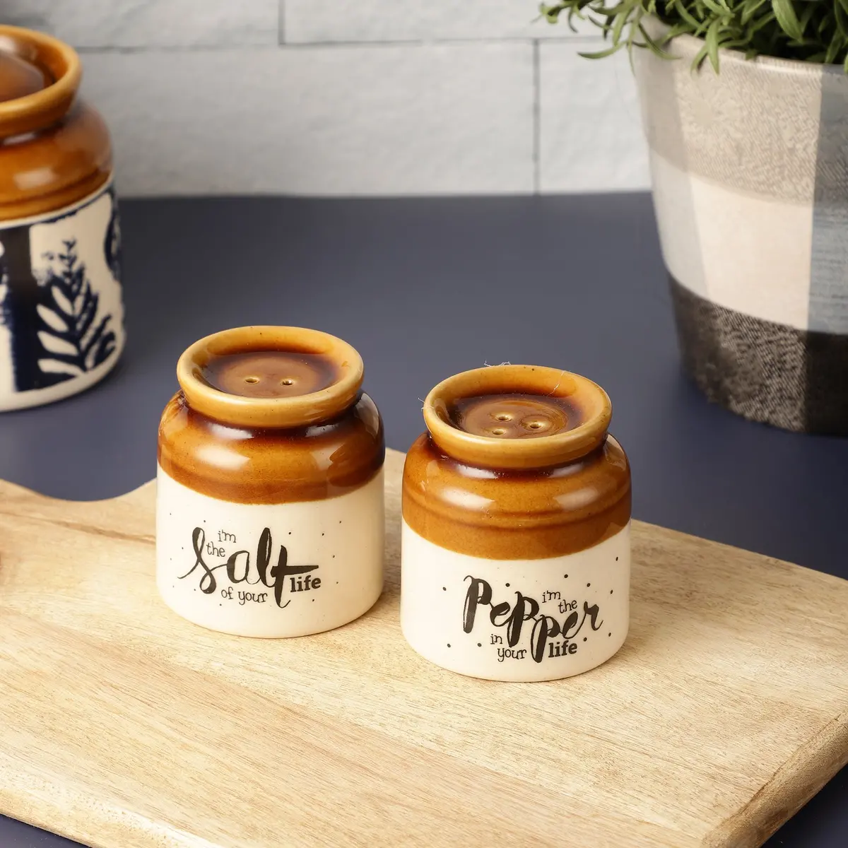 Earthy Salt Pepper Holder 1