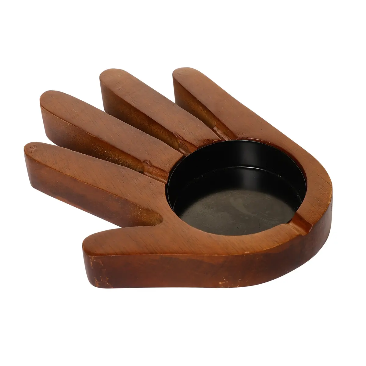 Palm Ashtray Wooden 1