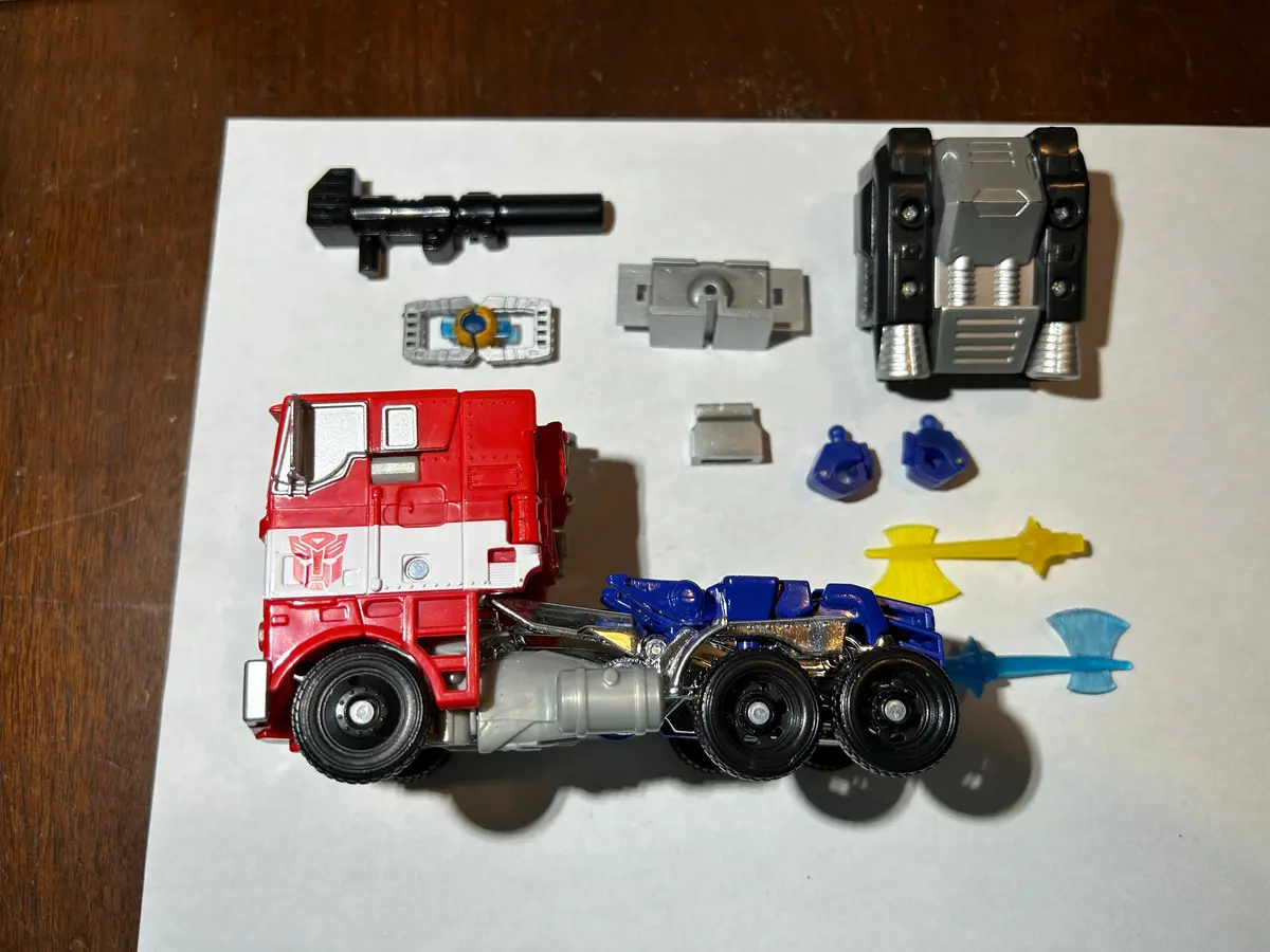 Tf Movie 4 Aoe Evasion Mode Optimus Prime W/ Add-Ons 1