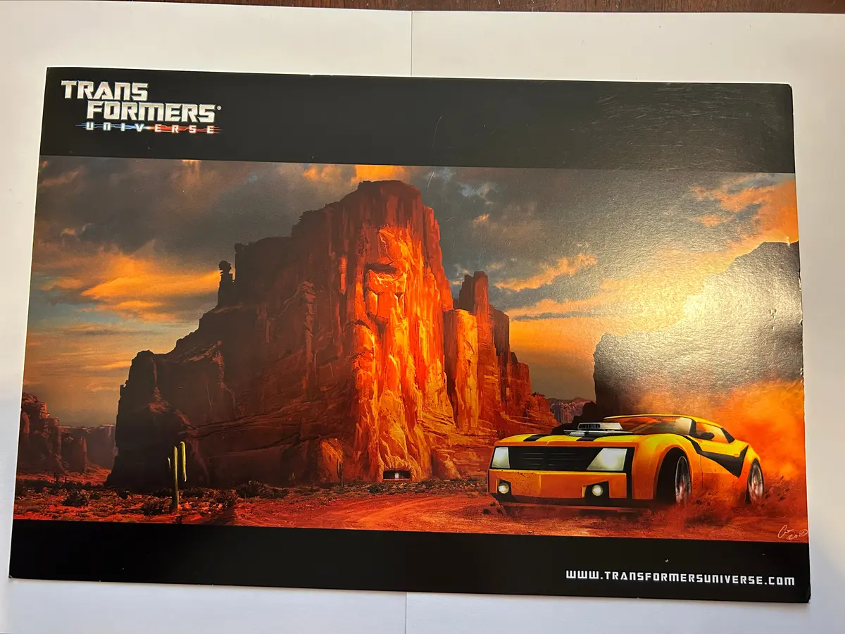 Tf Botcon  / Tfcc 2013 Exclusive Artwork - Tf Prime Bumblebee In The Desert 1