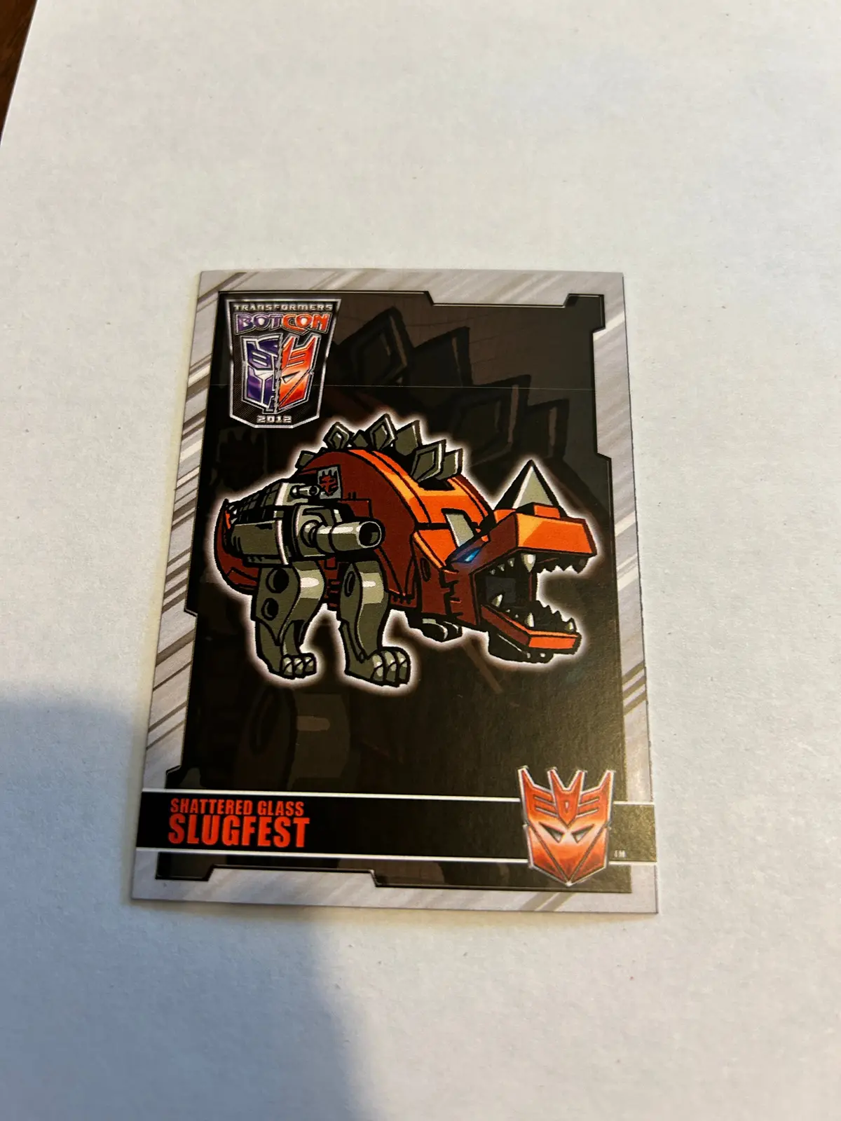 Tf Botcon  / Tfcc 2012 Shattered Glass Slugfest Card 1