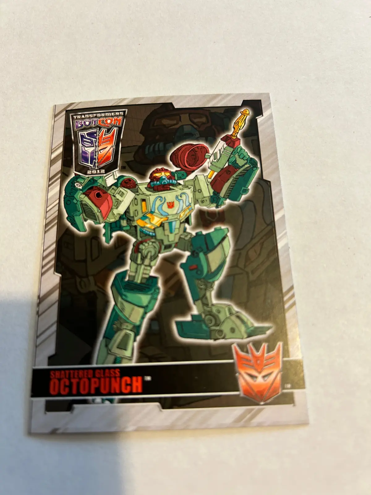 Tf Botcon  / Tfcc 2012 Shattered Glass Octopunch Card 1