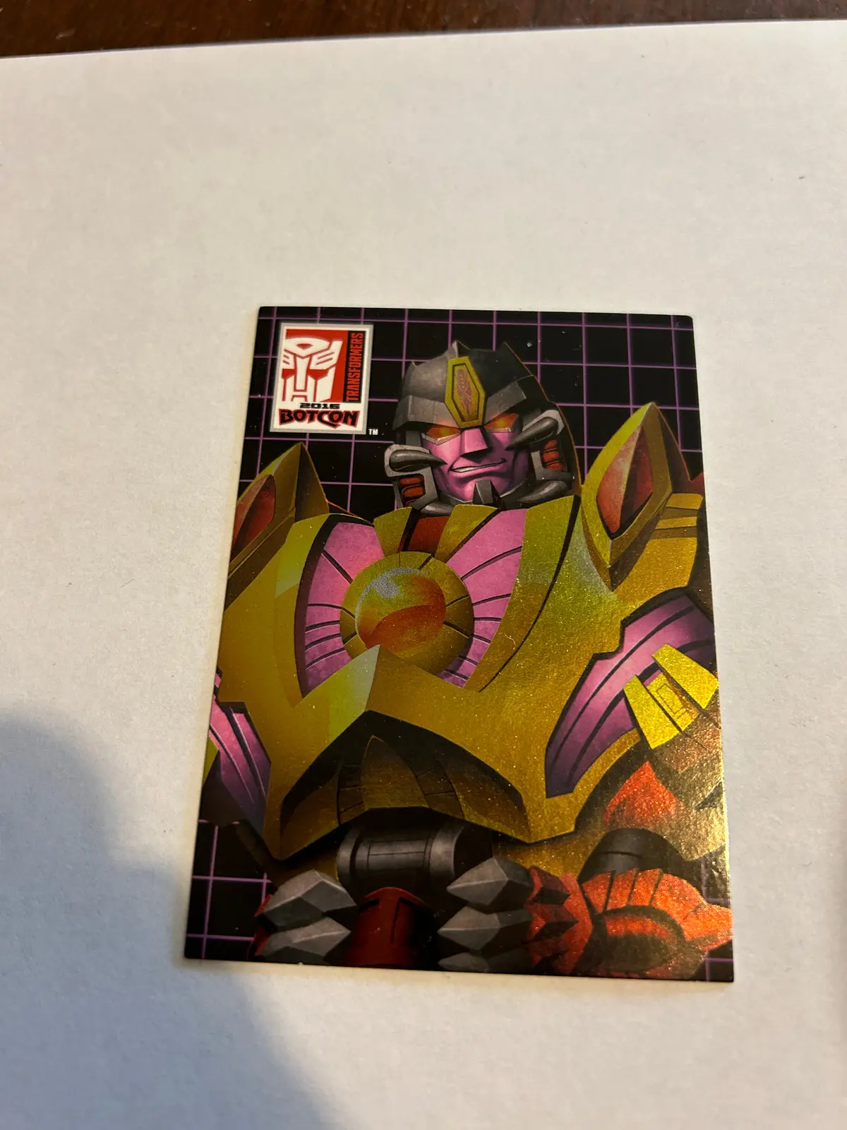 Tf Botcon  / Tfcc 2016 Transmetal 3 Megatron Card 1