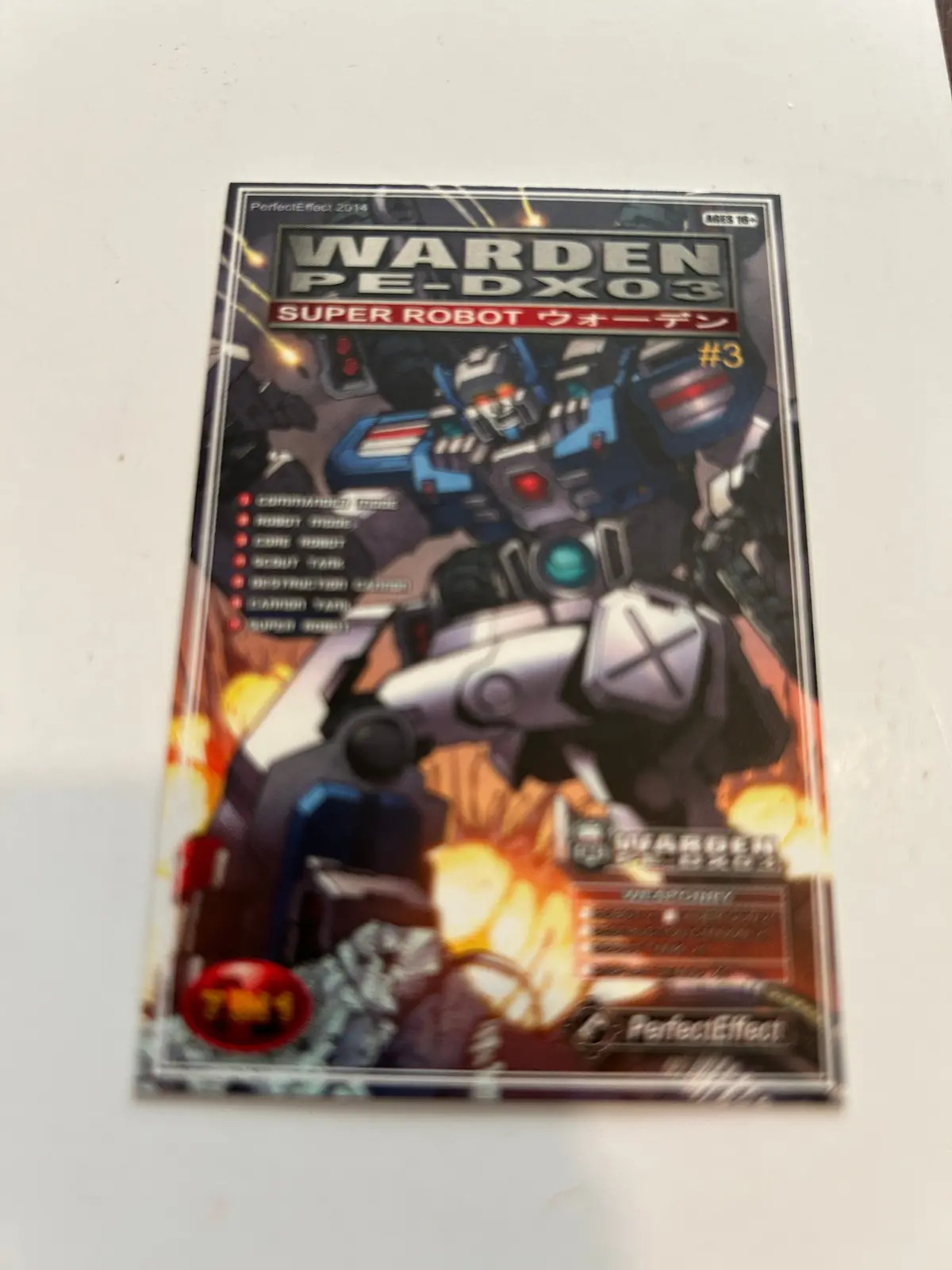 3Rd Party Bio Card / Tech Spec - Warden 1