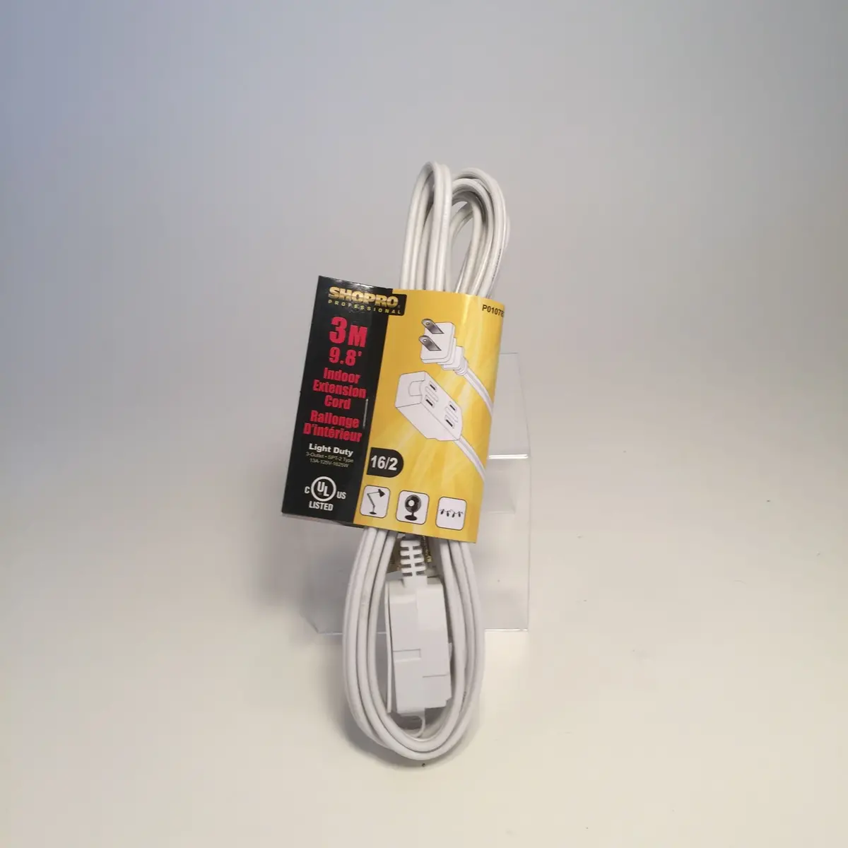 Extension Cord - White - 10Ft 1
