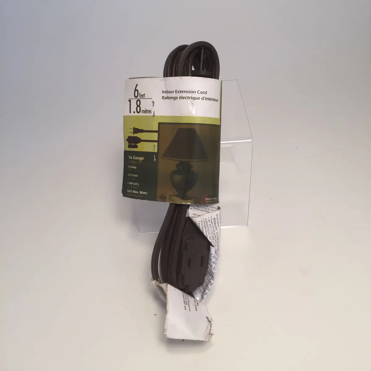 Extension Cord - Brown - 6Ft 1