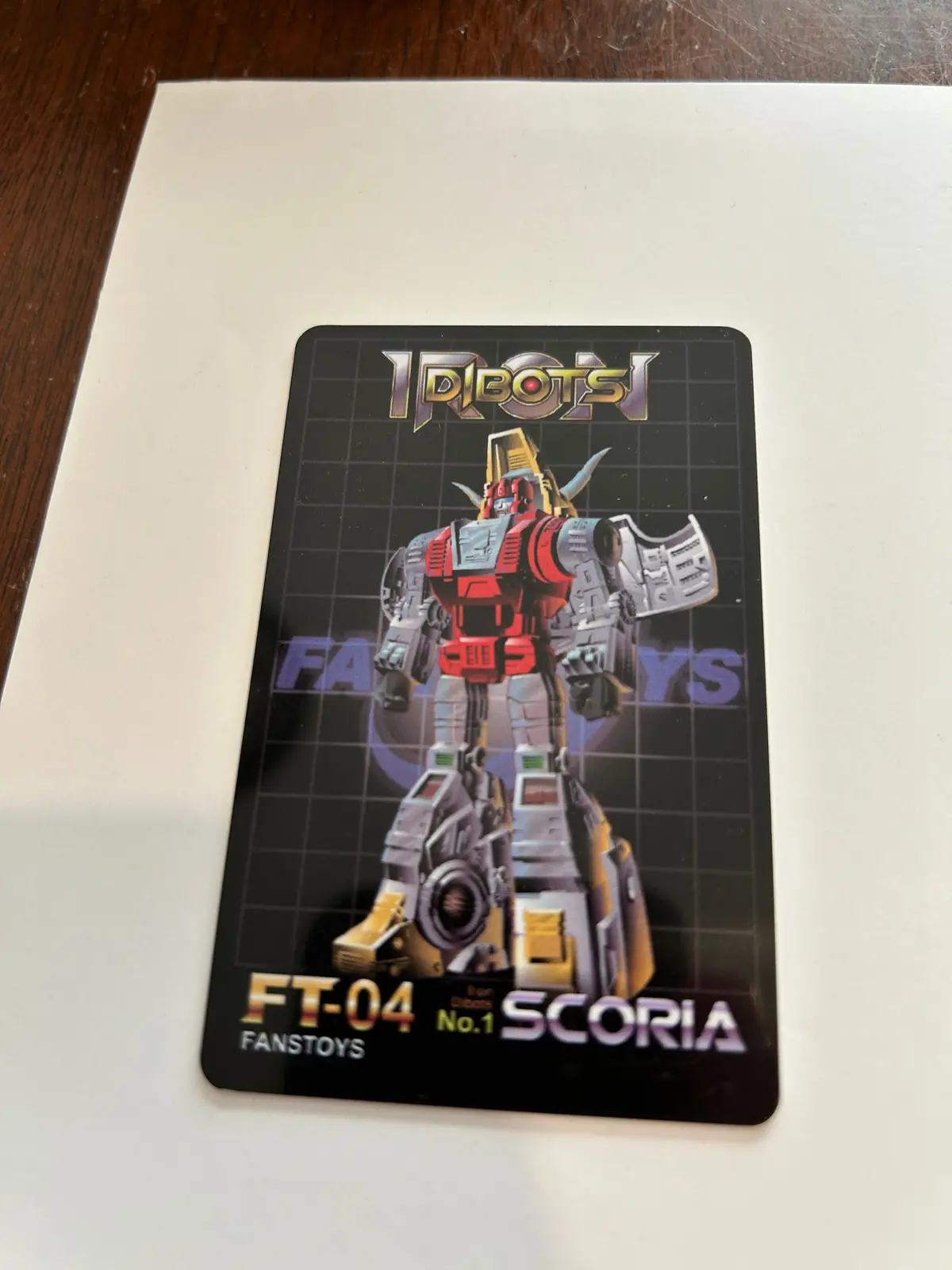 3Rd Party Bio Card / Tech Spec - Scoria 1