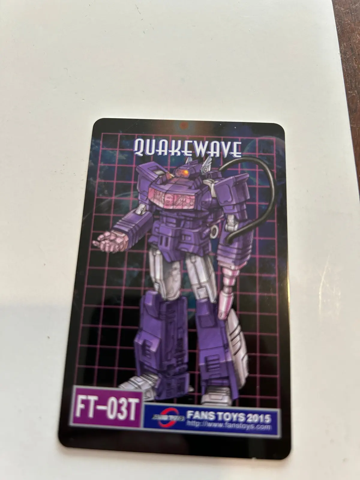 3Rd Party Bio Card / Tech Spec - Quakewave 1