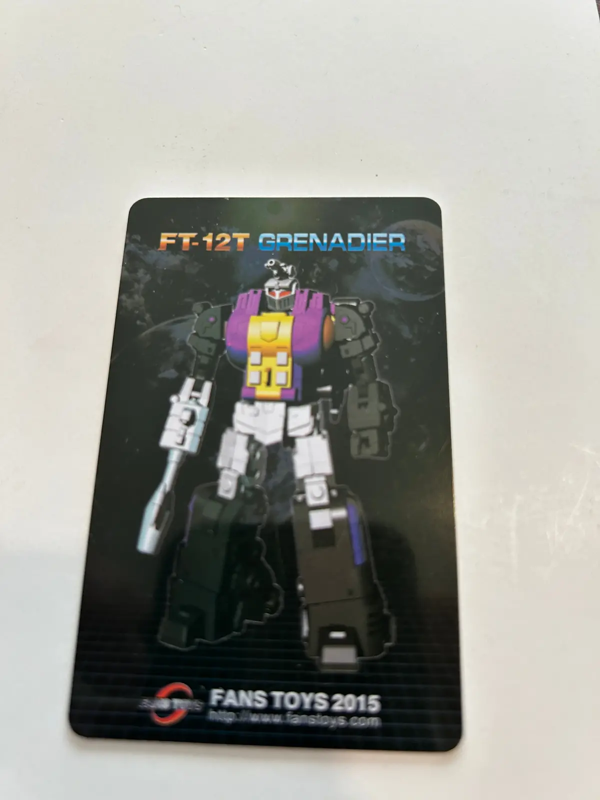 3Rd Party Bio Card / Tech Spec - Grenadier 1