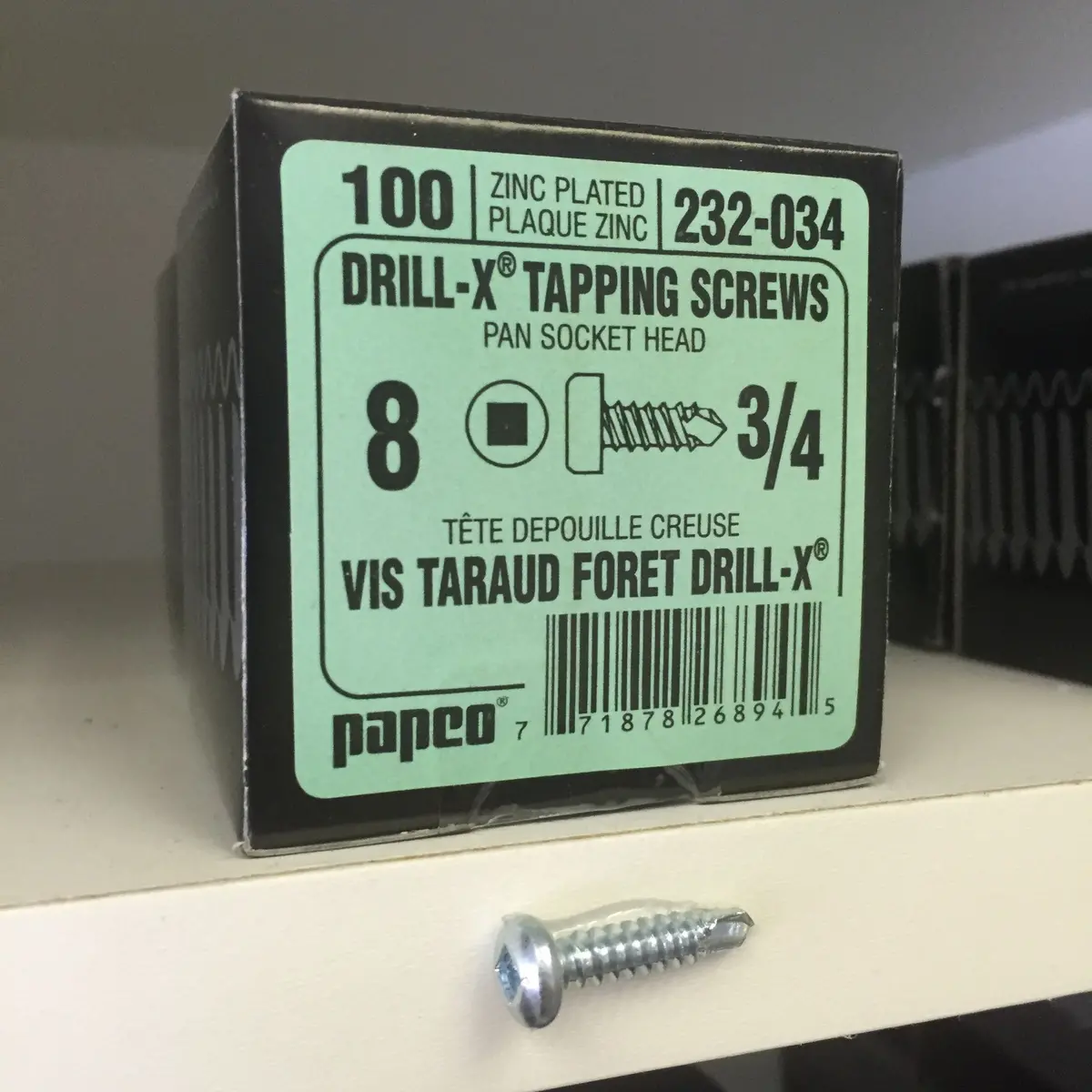 Screws - Self Tapping - #8 - 3/4" - 100Pk 1