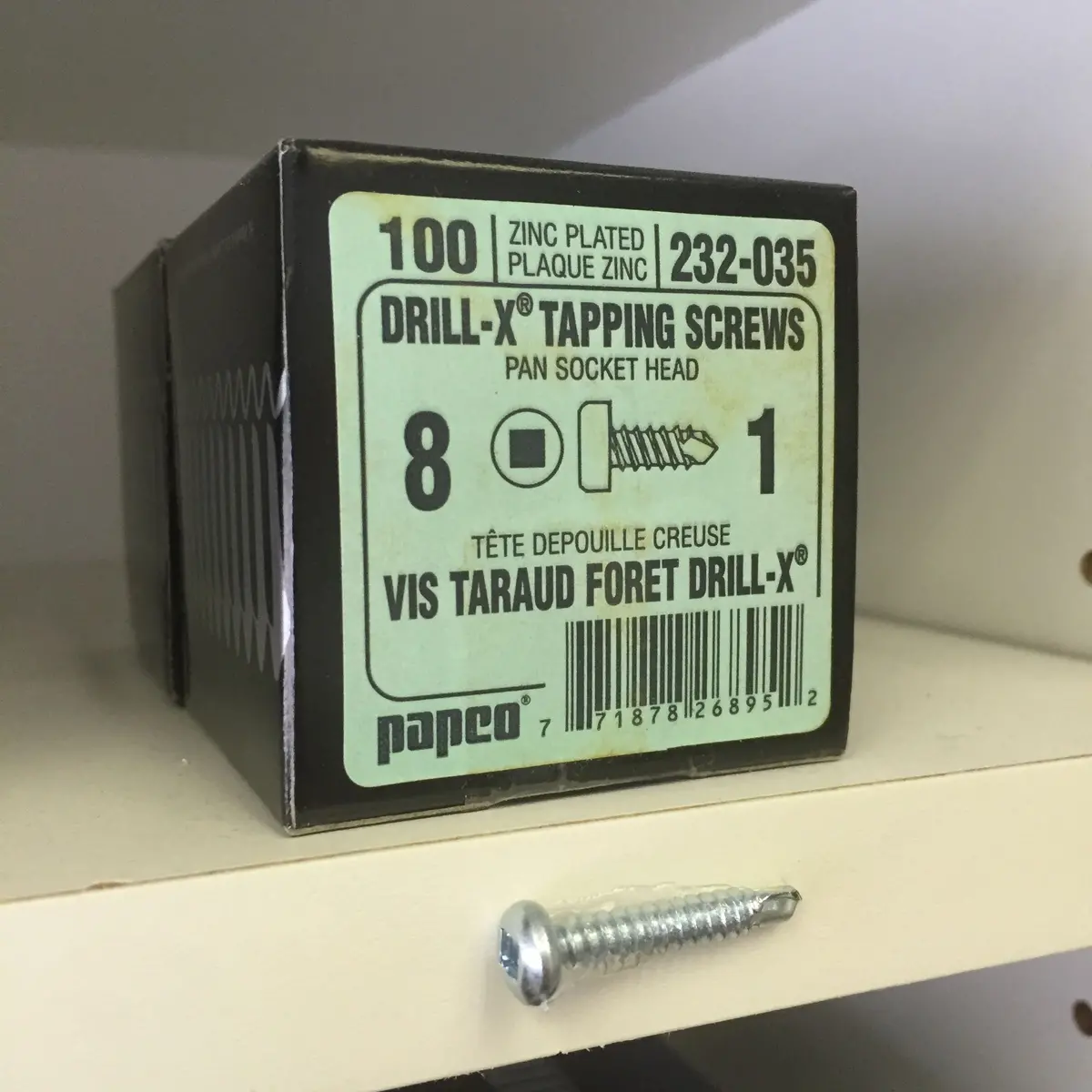 Screws - Self Tapping - #8 - 1" - 100 Pk 1