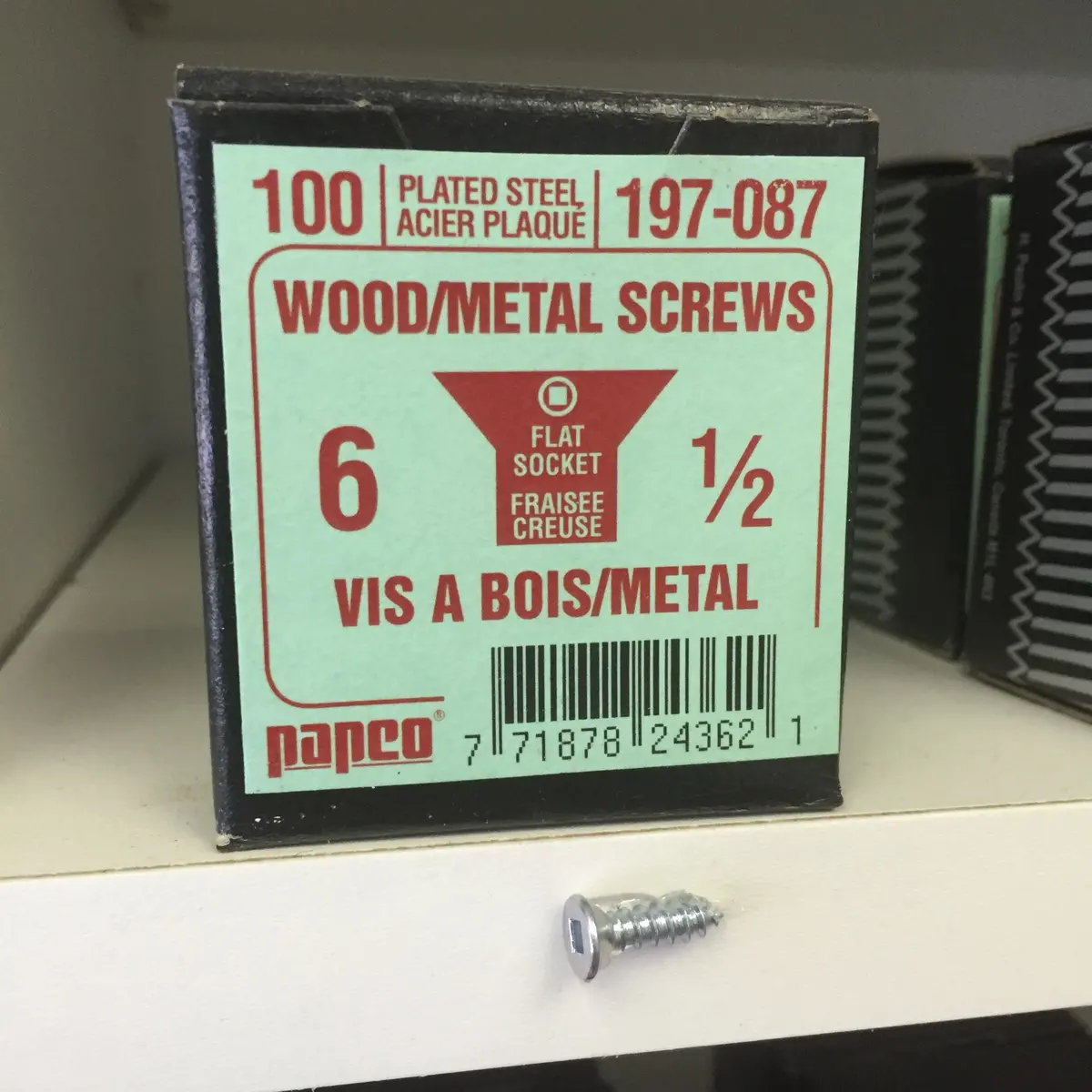 Screws - #6 - 1/2" - 1--Pk 1