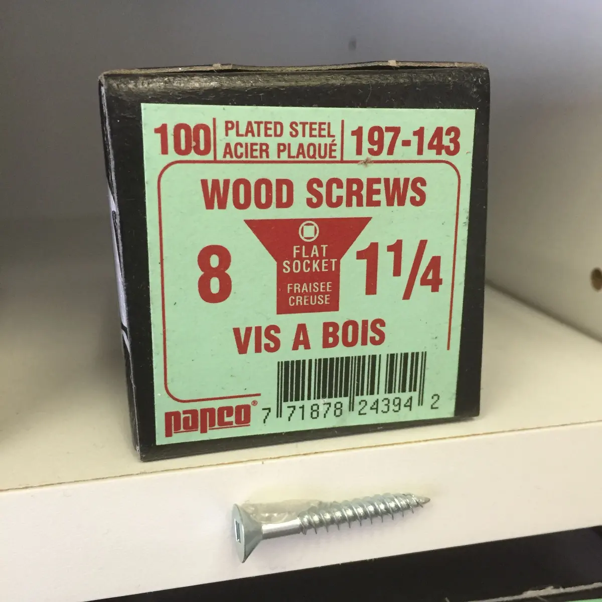 Screws - #8 - 1 1/4" - 100Pk 1