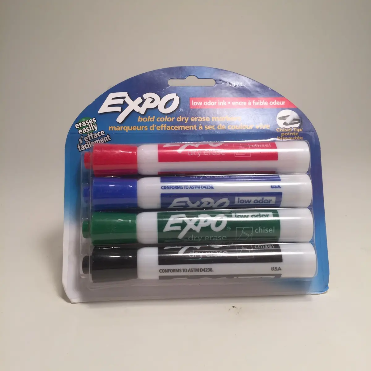 Dry Erase Marker - 4 Pack - Assorted Colours 1