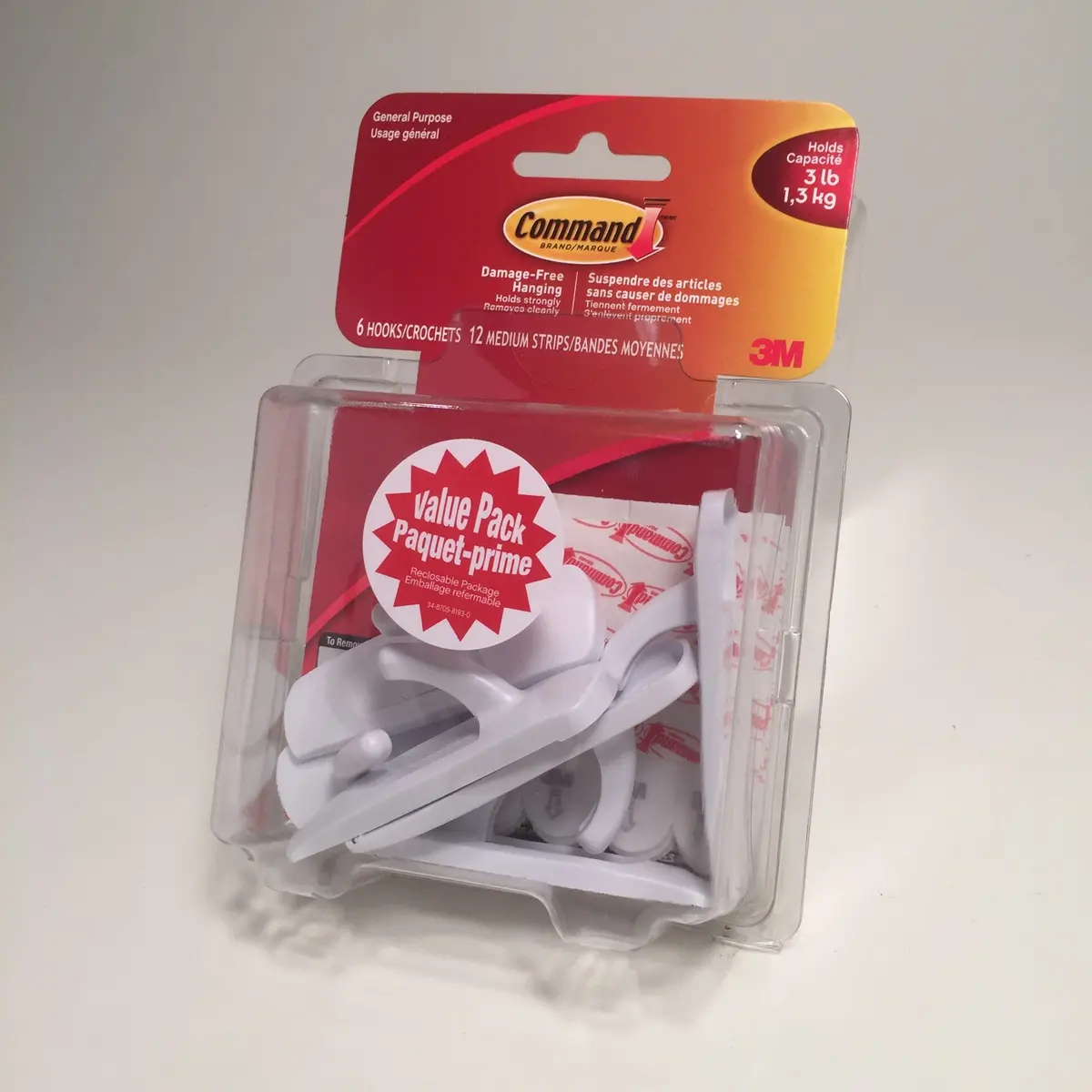 3M Command - Medium Hooks Value Pack 1