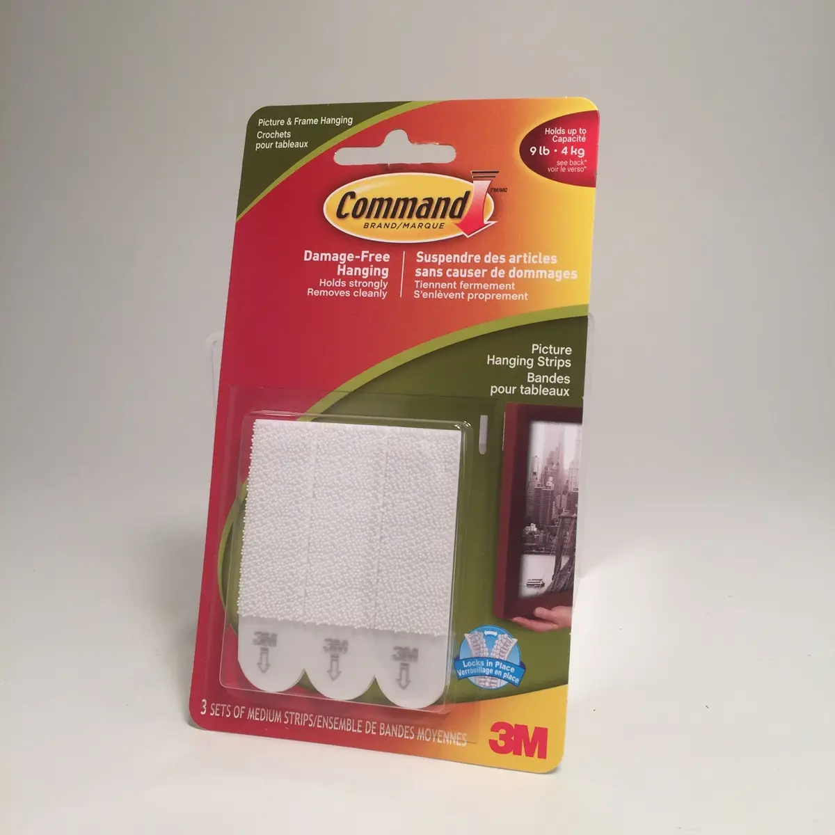 3M Command - Picture Hanging Strips - Med - White 1