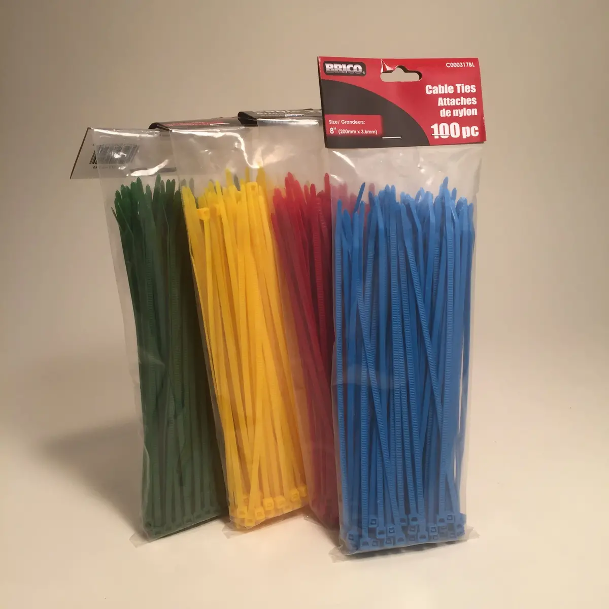 Cable Ties - 8" - Yellow 1