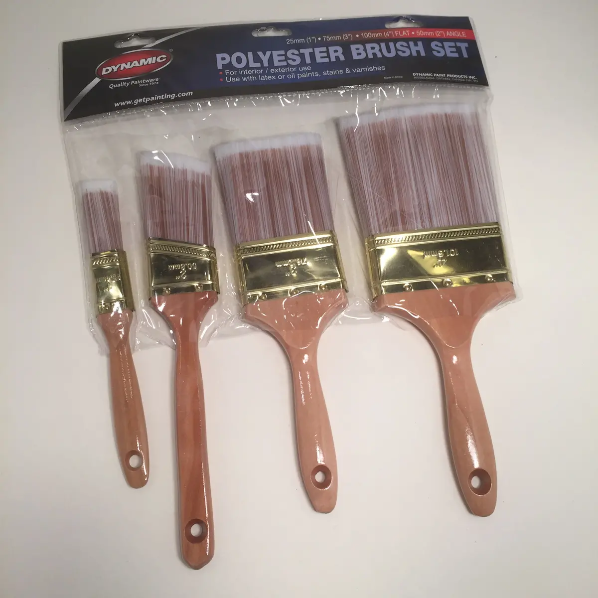 Paint Brush - Polyester 4 Pc Set 1