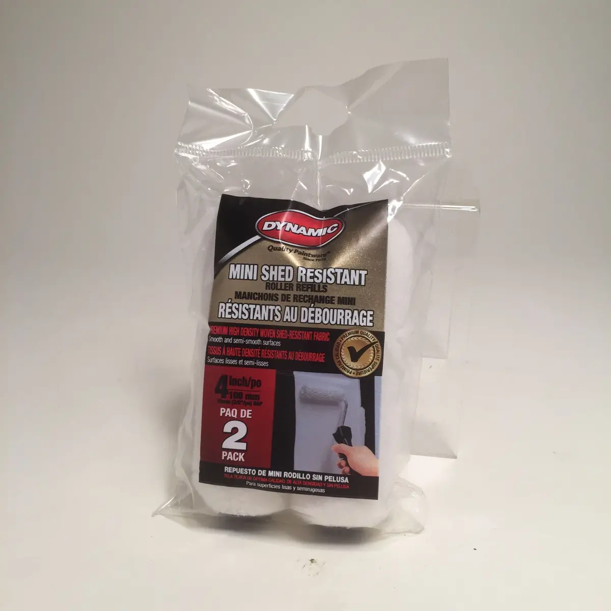 Mini Roller Refill - 4" - Lint Free - 2 Pk 1