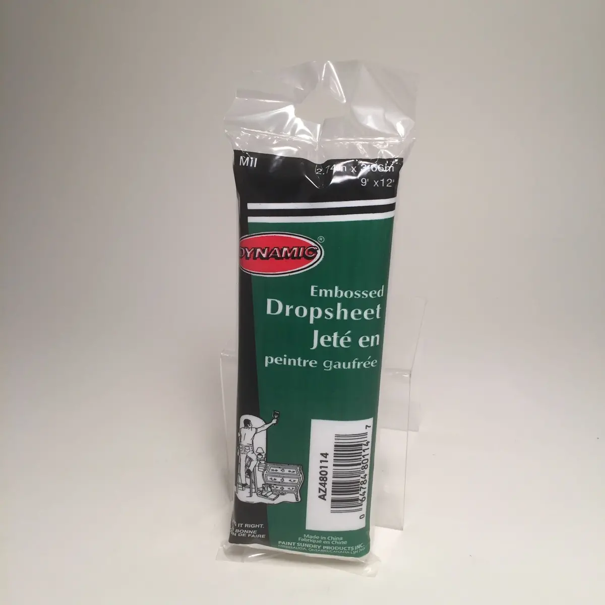 Drop Cloth - Plastic Roll - 9' X 12' 1