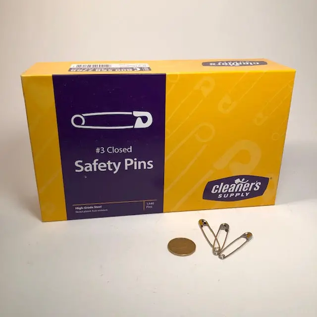 Safety Pin - Lg #3 - Box Of 1440 1