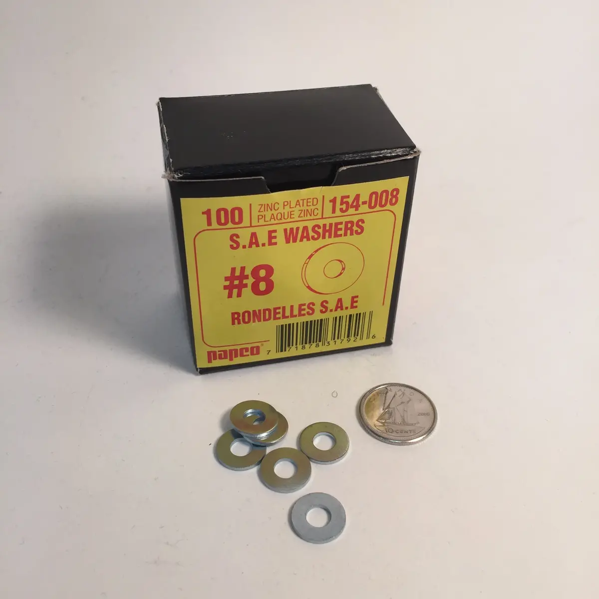 Washer - #8 Flat - 100 Pk 1