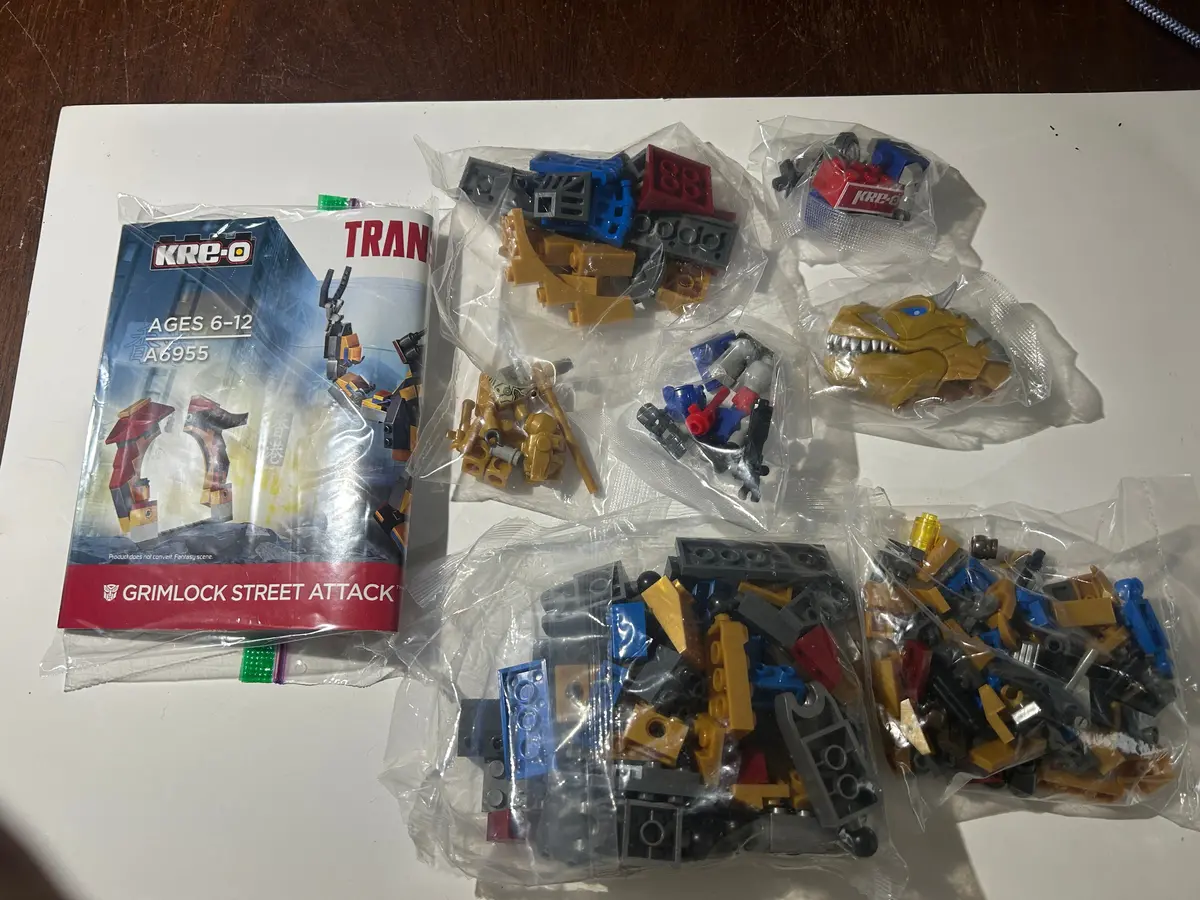 Tf Kre-O Grimlock Street Attack Set (Sealed Parts) 1