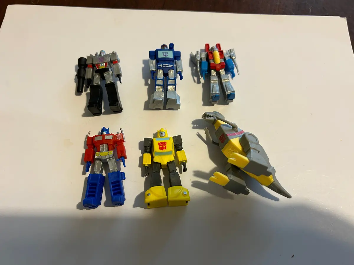 Tf Yolopark Amk Complete Set Of 6 Plastic Mini-Figures 1