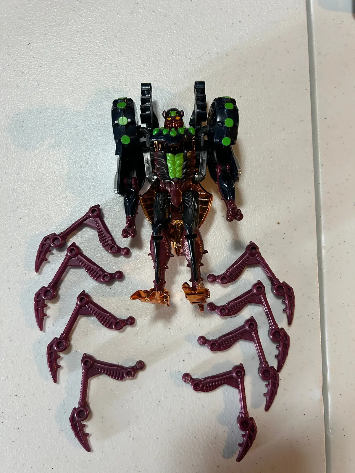 Tf Beast Wars Tarantulas Transmetal Deluxe Incomplete #1 1