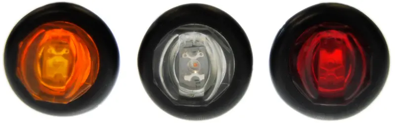 3/4" Round Single Diode Led Marker Light With Clear Lens 1