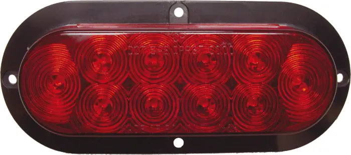 Sealed 6" Oval Led 10-Diode Flange Mount Backup Lamp 1
