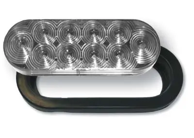 6" Oval Led S/T/T Lamp With Clear Lens Kit 1