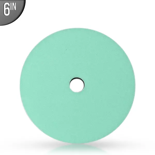 Buff & Shine 6" Low-Pro Green Cutting Pad 1