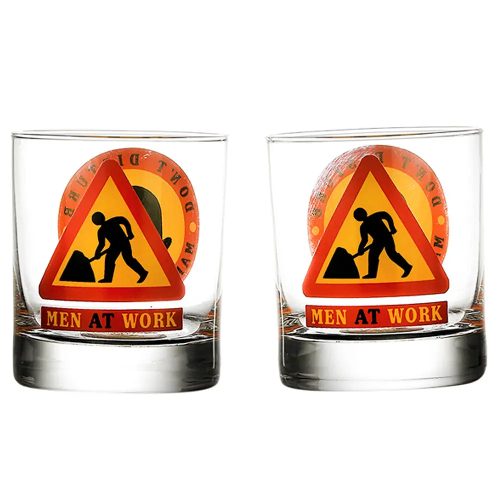 Men At Work Whiskey Glass (Set Of 2) 1