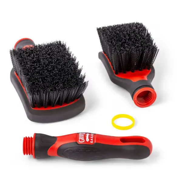 Griot’S Garage Mod Heavy Duty Flat Brush W/Handle Bundle 1